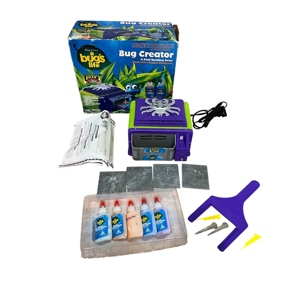 Vintage 1998 Disney Pixar A Bug's Life‎ Bug Creator Creepy Crawlers Molding Oven